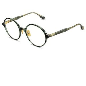 DITA Green and Gold Round Glasses VATIZA